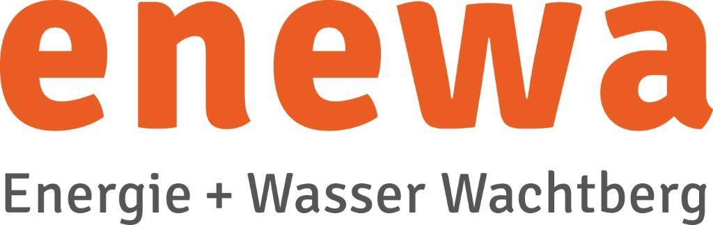 enewa-Logo: Schriftzug in Orange