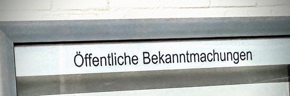 Amtliche Bekanntmachungen