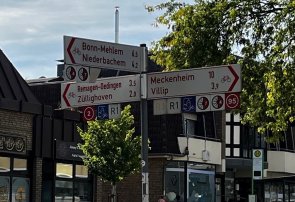 Ein Straßenschild