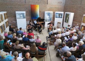 Eröffnungskonzert der 15. Wachtberger Kulturwochen im Atelier von Michael Franke. (Foto: Gemeinde Wachtberg/mm)