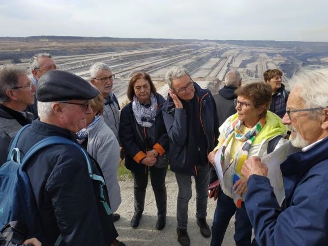 Besichtigung des Braunkohlereviers Hambach. (Foto: Partnerschaftsverein Wachtberg)