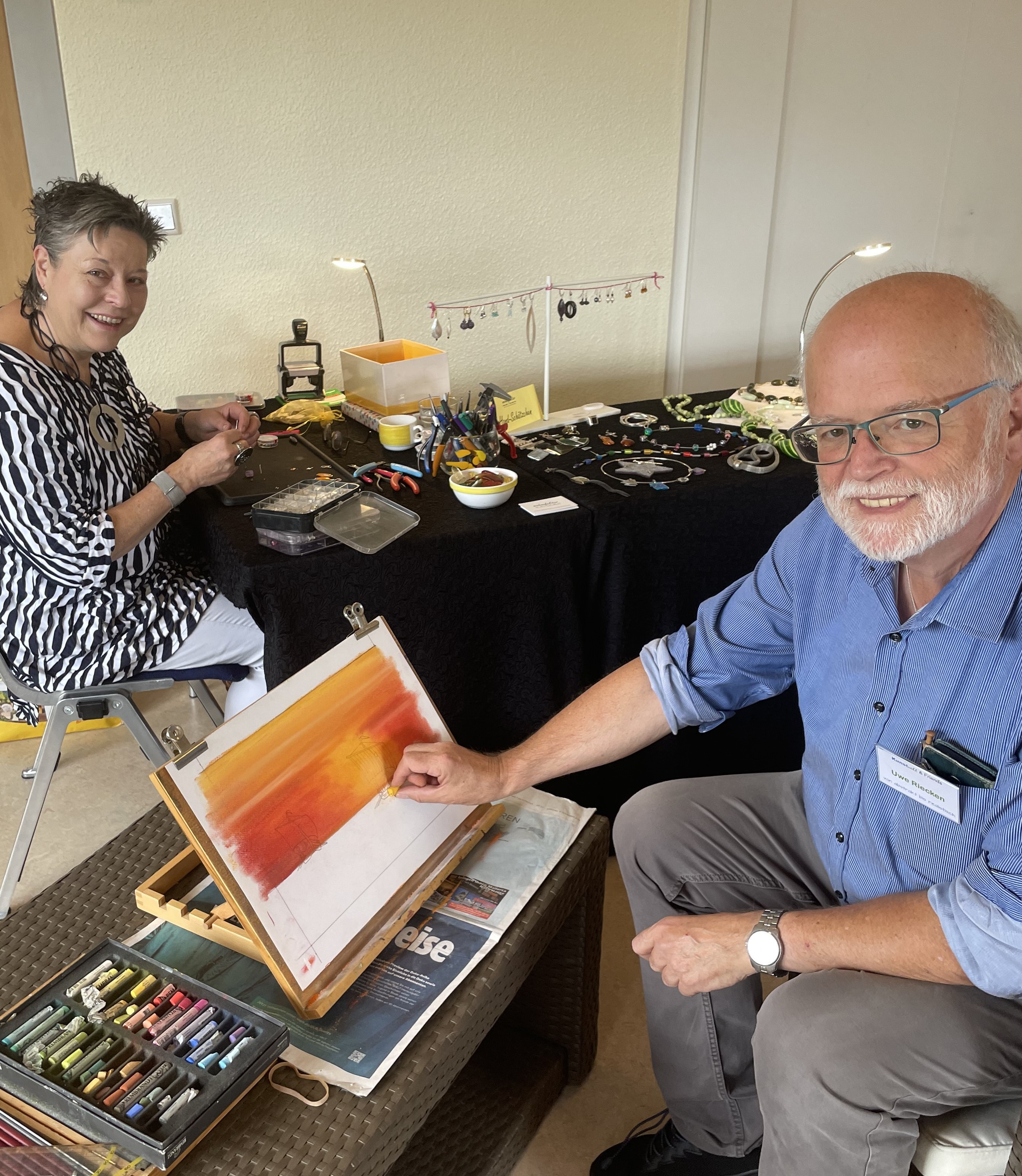 Anne Mahn und Uwe Riecken präsentieren ihr Handwerk Anne Mahn und Uwe Riecken präsentieren ihr Handwerk