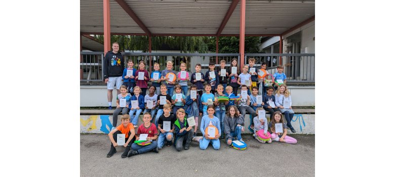 KGS Villip - Gruppenfoto der Gewinner einer Ehrenurkunde
