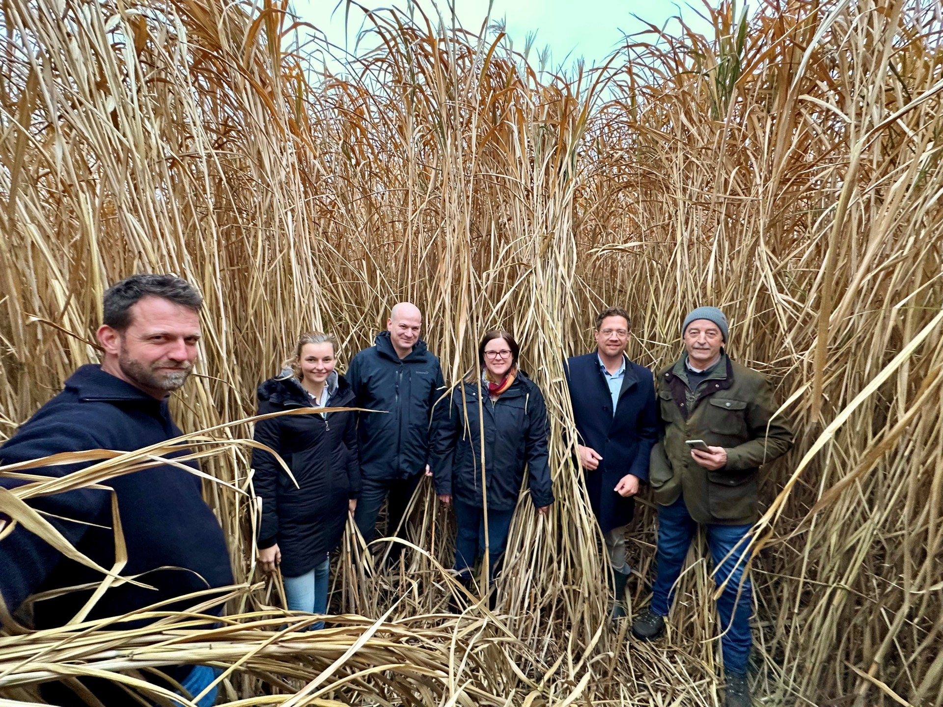 v.l.n.r.: Georg Völkering, Friederike tho Seeth, Martin Schmitz, Bianca Heinzen-Klinkner, BM Swen Christian, Michael Hüllen
