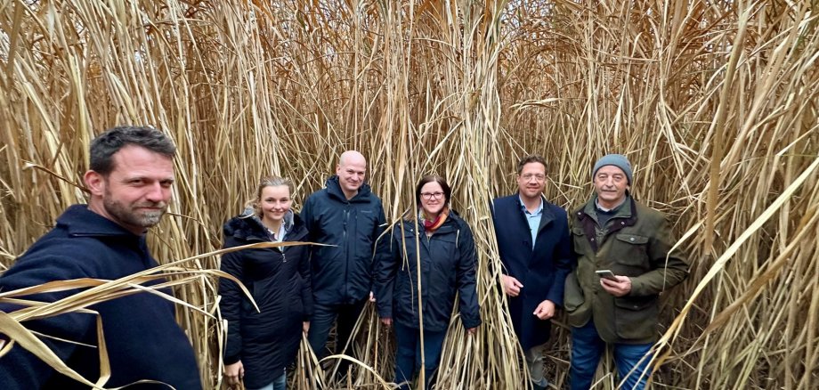v.l.n.r.: Georg Völkering, Friederike tho Seeth, Martin Schmitz, Bianca Heinzen-Klinkner, BM Swen Christian, Michael Hüllen