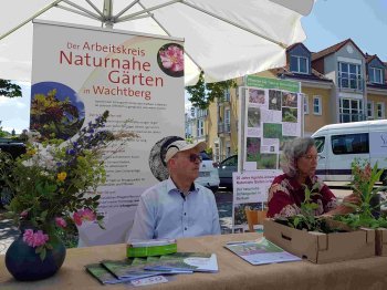 Roswitha Schönwitz und Hans-Georg Levin stellen den Naturnahen Garten vor.