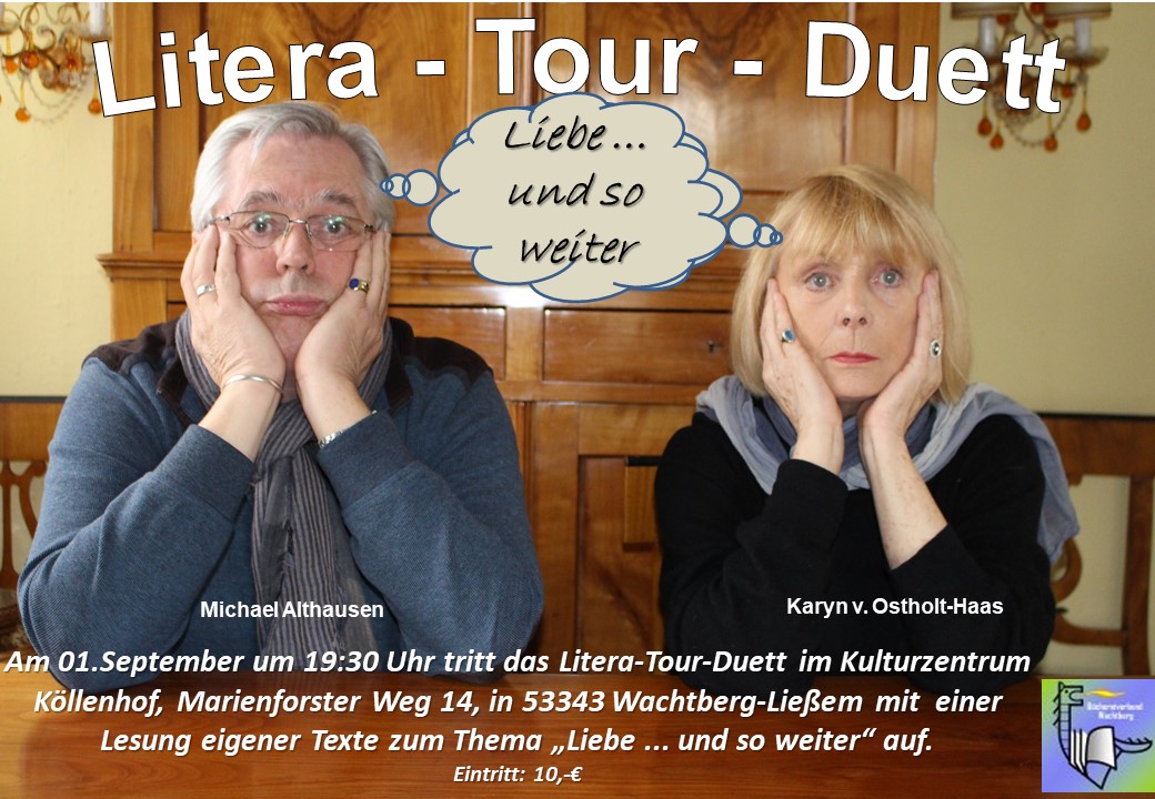 „Litera-Tour-Duo“ Karyn von Ostholt und Michael Althausen
